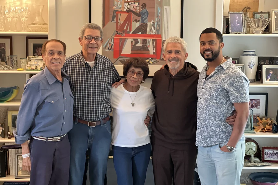 Chandler with family at a home gathering